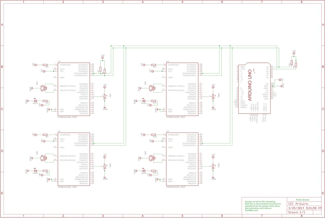 I2C Network Schematic